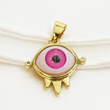 10 Pcs Eyes Pendant Mix for Jewelry Making