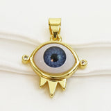 10 Pcs Eyes Pendant Mix for Jewelry Making