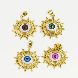 10 Pcs Eyes Jewelry Pendant Mix for Making 90107