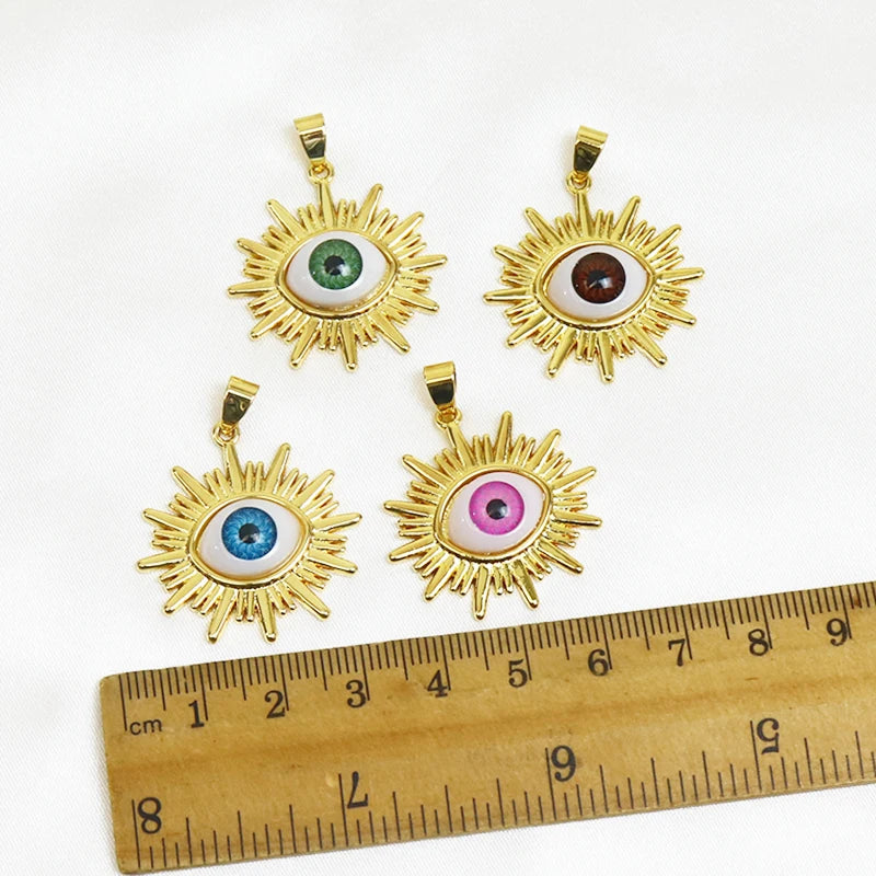 10 Pcs Eyes Jewelry Pendant Mix for Making 90107