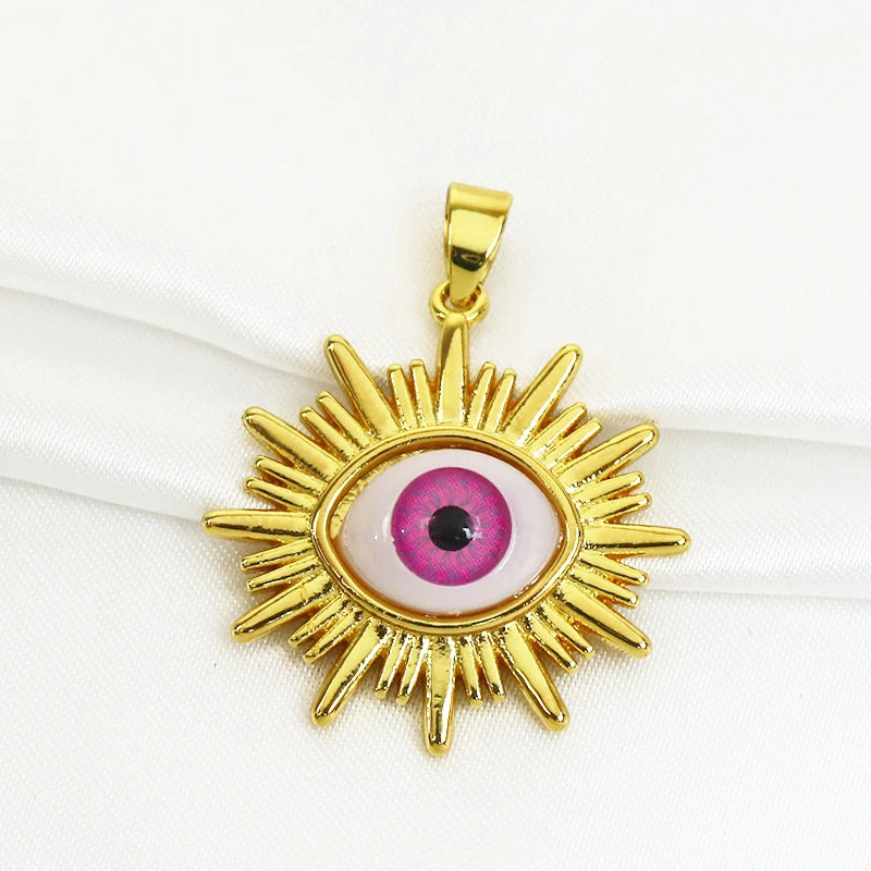 10 Pcs Eyes Jewelry Pendant Mix for Making 90107