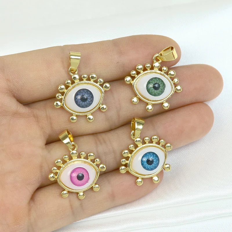 10 Pcs Eyes Jewelry Pendant Mix Eyes Pendatn for Jewelry Making