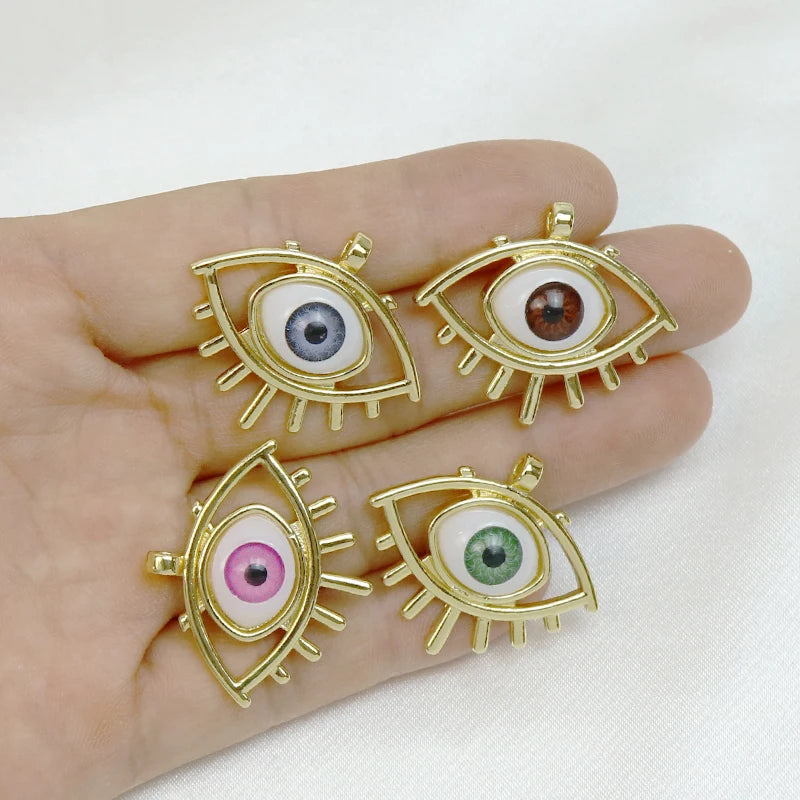 10 Pcs Mix Eyes Pendant Jewelry Making Accessory
