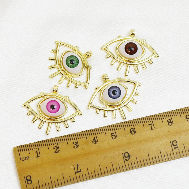 10 Pcs Mix Eyes Pendant Jewelry Making Accessory
