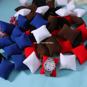 10 Pcs Velvet Bracelet Pillow Multicolor Jewelry Cushion