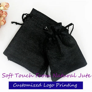 10 Pcs Vintage Drawstring Jewelry Watch Gift Bags 13x18cm