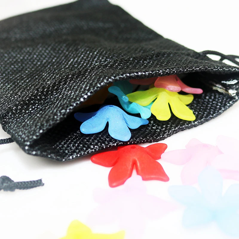 10 Pcs Vintage Drawstring Jewelry Watch Gift Bags 13x18cm