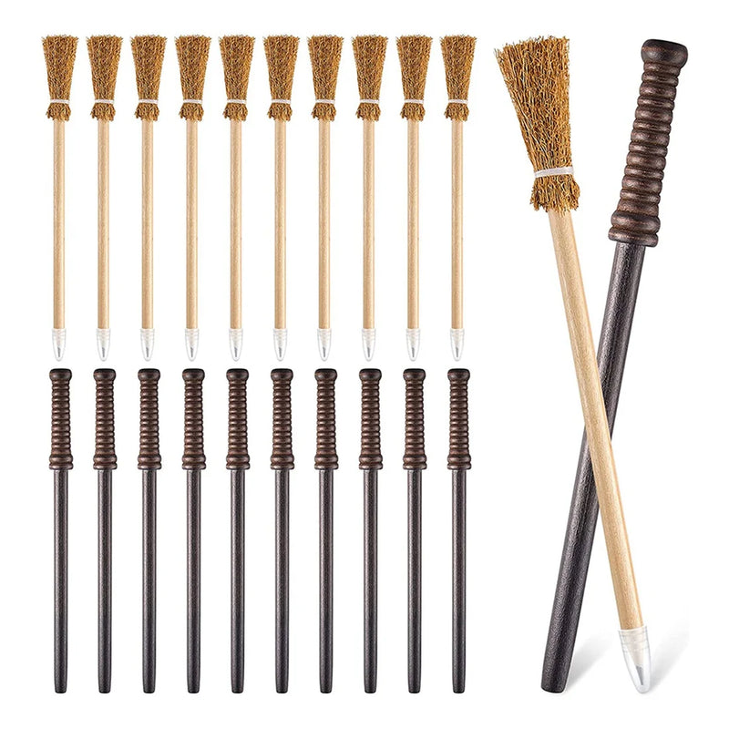 10 Pcs Wand & 10 Pcs Broom Pencils Birthday Party Goody Bag Favors