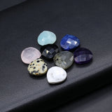 10 Pcs Water Drop Faceted Healing Crystal Stone Pendants for Jewelry Making