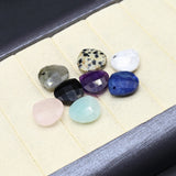 10 Pcs Water Drop Faceted Healing Crystal Stone Pendants for Jewelry Making