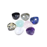 10 Pcs Water Drop Faceted Healing Crystal Stone Pendants for Jewelry Making