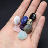 10 Pcs Water Drop Faceted Healing Crystal Stone Pendants for Jewelry Making