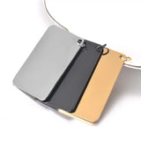10 Pcs 30x50mm Stainless Steel Dog Tag Pendant Necklace