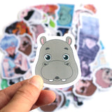 10 Pcs Custom Logo Die Cut Sticker Waterproof Label Laptop Cartoon