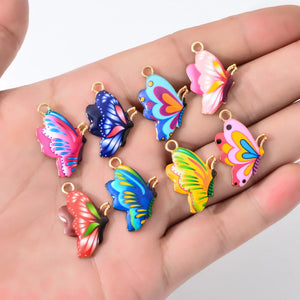 10 Pcs Butterfly Alloy Charms for DIY Jewelry Making
