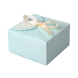 10 Pcs Yellow/Bule Soap Folding Box with Ribbon 9x9x5cm