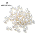 10 Pcs Freshwater Pearl Beads 4.5mm Rice Shape 1.2mm Big Hole DIY Jewelry Making