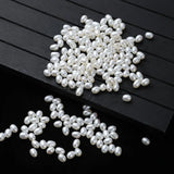 10 Pcs Freshwater Pearl Beads 4.5mm Rice Shape 1.2mm Big Hole DIY Jewelry Making