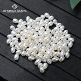 10 Pcs Freshwater Pearl Beads 4.5mm Rice Shape 1.2mm Big Hole DIY Jewelry Making