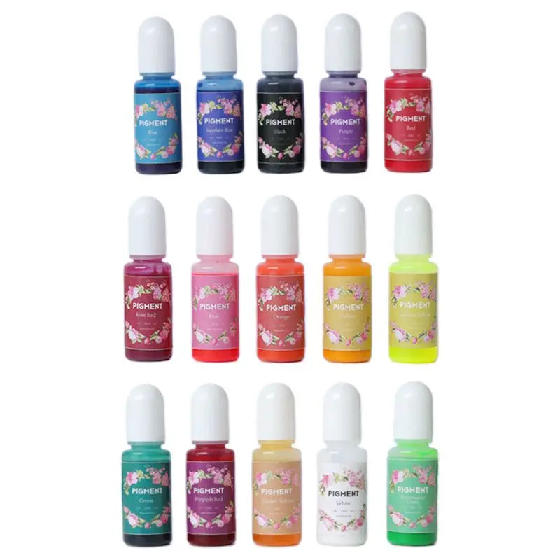 10 Pcs Epoxy Pigment Jewelry Making Accessories Oily Dye DIY Crafts