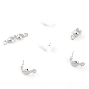 10-Piece Set Gold-Plated Copper Clips for DIY Jewelry Necklace Pendant