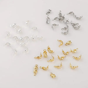 10-Piece Set Gold-Plated Copper Clips for DIY Jewelry Necklace Pendant
