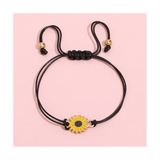 10-Piece Sunflower Boho Friendship Bracelet Set