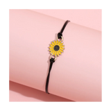 10-Piece Sunflower Boho Friendship Bracelet Set