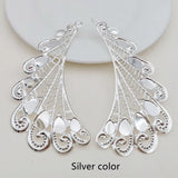 10 Pieces K Metal Filigree Flowers Slice Big Wings Charms