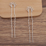 10 Pcs Metal Copper Hair Sticks Hairpins Vintage Headwear Diy Hair Accessories