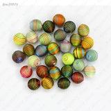 10 Pcs Acrylic Ball Beads Wax Cord DIY Jewelry Findings (JM6149)