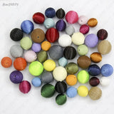 10 Pcs Acrylic Ball Beads Wax Cord DIY Jewelry Findings (JM6149)