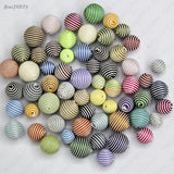 10 Pcs Acrylic Ball Beads Wax Cord DIY Jewelry Findings (JM6149)