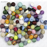 10 Pcs Acrylic Ball Beads Wax Cord DIY Jewelry Findings (JM6149)