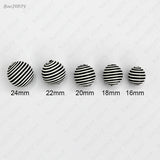 10 Pcs Acrylic Ball Beads Wax Cord DIY Jewelry Findings (JM6149)
