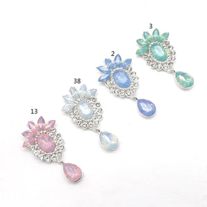 10 Pcs Horse Eye Brooch Rhinestone Jewelry Party Accessories Wine Glass Pendant
