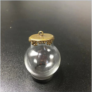 10 Pieces Glass Bottle Pendant Necklace Phone Chain Jewelry Crafts