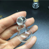 10 Pieces Glass Bottle Pendant Necklace Phone Chain Jewelry Crafts