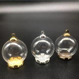 10 Pieces Glass Bottle Pendant Necklace Phone Chain Jewelry Crafts