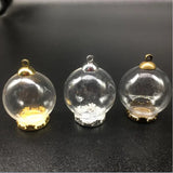 10 Pieces Glass Bottle Pendant Necklace Phone Chain Jewelry Crafts