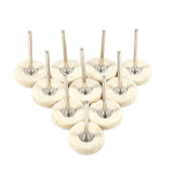 10Pcs 25mm Felt Installation Polishing Pad Jewelry Grinder Brush Set