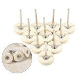 10Pcs 25mm Felt Installation Polishing Pad Jewelry Grinder Brush Set