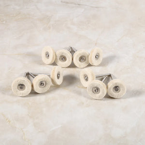 10Pcs 25mm Felt Installation Polishing Pad Jewelry Grinder Brush Set