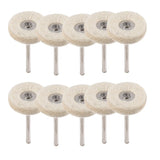 10Pcs 25mm Felt Installation Polishing Pad Jewelry Grinder Brush Set