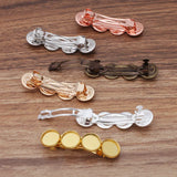 10pcs Metal Spring Hair Clip Barrette Hairpin Settings DIY Hairwear Making