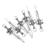 10pcs Vintage Dagger Charm Pendant Earrings Jewelry DIY Accessories