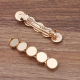 10 Pack Metal Spring Hair Clip Claw Barrette Hairpin DIY Hairwear Making