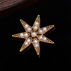 10Pcs Vintage Geometric Charms with Rhinestone for DIY Jewelry