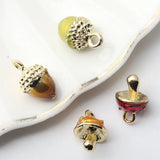 Alloy Mini Mushroom Pineapple Pendant Accessories for DIY Earrings
