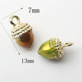 Alloy Mini Mushroom Pineapple Pendant Accessories for DIY Earrings